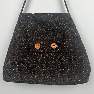 Debbie Erwin cloth geometric pattern retro style fabric shoulder bag